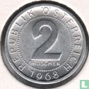 Autriche 2 groschen 1968 - Image 1