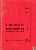 Deutsches Reich Dienst MiNr. 65 Dienstmarke 10 Pfg. orange - Image 1