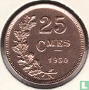 Luxemburg 25 centimes 1930 - Afbeelding 1