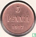Finland 5 penniä 1917 - Afbeelding 1