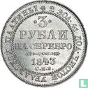 Russland 3 Rubel 1843 - Bild 1