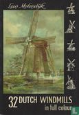 32 Dutch windmills in full colour - Afbeelding 1