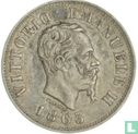 Italy 50 centesimi 1863 (M - without crowned escutcheon) - Image 1
