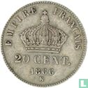 France 20 centimes 1866 (K) - Image 1