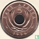 Oost-Afrika 5 cents 1936 (KN) - Afbeelding 1