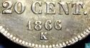 France 20 centimes 1866 (K) - Image 3
