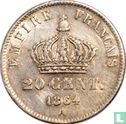 Frankrijk 20 centimes 1864 (A) - Afbeelding 1