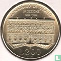 Italien 200 Lire 1990 "100th anniversary 4th section of the State Council" - Bild 1