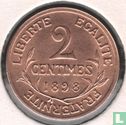 Frankrijk 2 centimes 1898 - Afbeelding 1