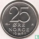 Norvège 25 øre 1980 (avec étoile) - Image 1