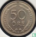 Sweden 50 öre 1940 (G - round bottom) - Image 2