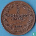 Zweden 2/3 skilling banco 1849 - Afbeelding 1