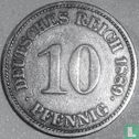 Empire allemand 10 pfennig 1889 (E) - Image 1