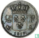 France ¼ franc 1817 (A) - Image 1
