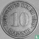 Duitse Rijk 10 pfennig 1910 (G) - Afbeelding 1