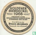 Herrenhäuser Goldener Bierdeckel 1968 - Bild 1