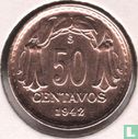 Chili 50 centavos 1942 - Image 1