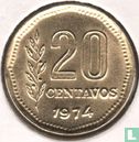 Argentinië 20 centavos 1974 - Afbeelding 1