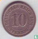 Empre allemand 10 pfennig 1876 (A) - Image 1