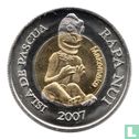 Easter Island 500 Pesos 2007 (Bi-Metal) - Image 2