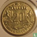 Comores 20 francs 1964 - Image 2