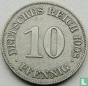 Empire allemand 10 pfennig 1908 (E) - Image 1
