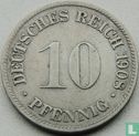 Duitse Rijk 10 pfennig 1908 (D) - Afbeelding 1