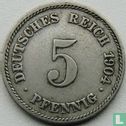 Empire allemand 5 pfennig 1904 (E) - Image 1