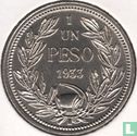 Chili 1 peso 1933 - Afbeelding 1