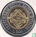 Italië 500 lire 1993 (bimetaal - type 1) "Centenary of the Bank of Italy" - Afbeelding 1
