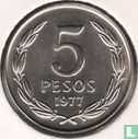 Chili 5 pesos 1977 - Afbeelding 1