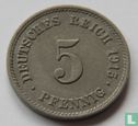 German Empire 5 pfennig 1915 (E - copper-nickel) - Image 1