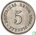 Empire allemand 5 pfennig 1896 (E) - Image 1