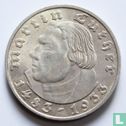 Empire allemand 2 reichsmark 1933 (D) "450th anniversary Birth of Martin Luther" - Image 1