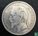 Frankrijk 5 francs 1869 (BB) (SEDAN) - Afbeelding 1
