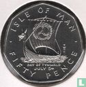 île of Man 50 pence 1979 (cuivre-nickel - tranche inscrite - AA) "Manx Day of Tynwald - July 5" - Image 2