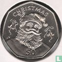 Gibraltar 50 Pence 1992 "Christmas" - Bild 2