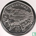 Isle of Man 50 pence 1986 (AA) "Christmas 1986" - Image 2