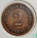 Duitse Rijk 2 pfennig 1911 (A) - Afbeelding 1