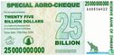 Zimbabwe 25 Billion Dollars 2008 - Afbeelding 1