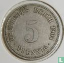 German Empire 5 pfennig 1901 (A) - Image 1