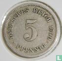 Deutsches Reich 5 Pfennig 1900 (E) - Bild 1