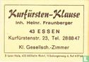 Kurfürsten-Klause - Helnr. Fraunberger - Image 1