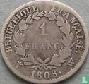 France 1 franc 1808 (W) - Image 1