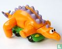 Oranje dinosaurus (Auto groen) - Afbeelding 1