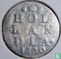 Holland 2 stuiver 1720 - Afbeelding 1