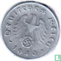 Empire allemand 1 reichspfennig 1940 (A - zinc - rotation fauté) - Image 1