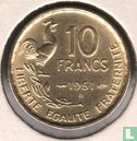 Frankreich 10 Franc 1951 (mit B) - Bild 1