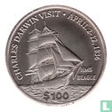 Cocos (Keeling) Islands 100 Dollars 2003 (Nickel Plated Zinc - with “Bukan Wang Tunai” legend - Pattern) - Bild 2