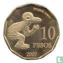 Easter Island 10 Pesos 2007 (Brass) - Image 1